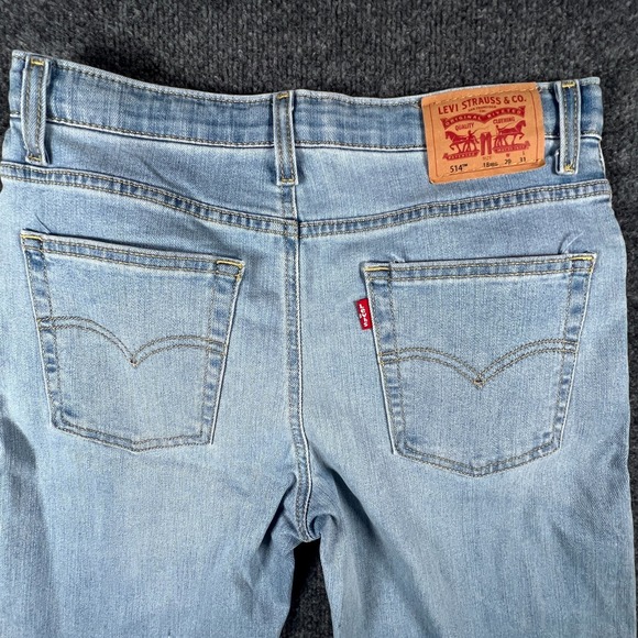 Levi's‎ 514 Straight Fit Performance Jeans Boys 30x30 Denim Cotton Stretch - Picture 10 of 13